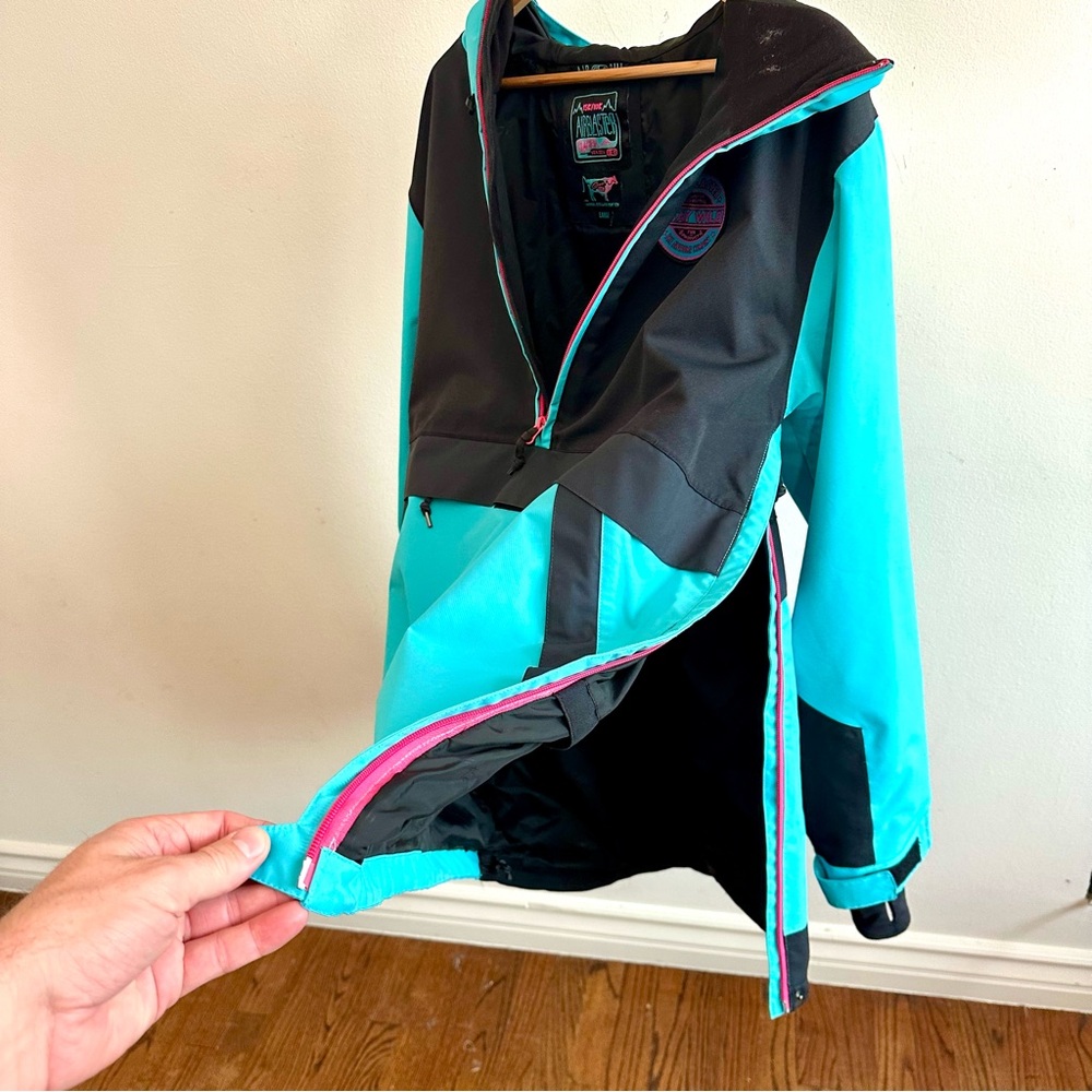 AIR BLASTER Snowboarding Freedom Pullover Jacket GNU Unreal Collaboration Size L - Picture 9 of 9